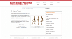 Desktop Screenshot of exerciciosdeacademia.com.br