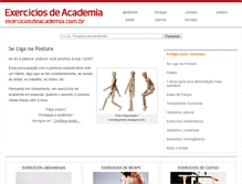Tablet Screenshot of exerciciosdeacademia.com.br